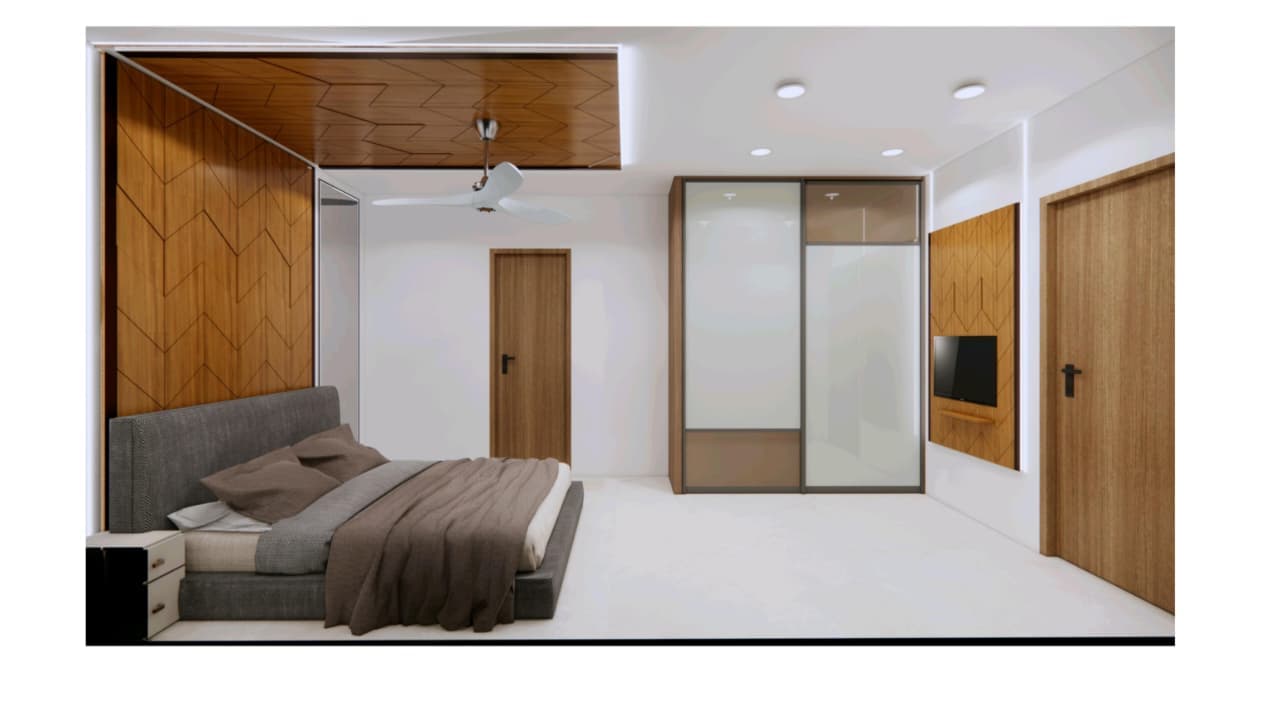 Moodboard with interior finishes and material samples